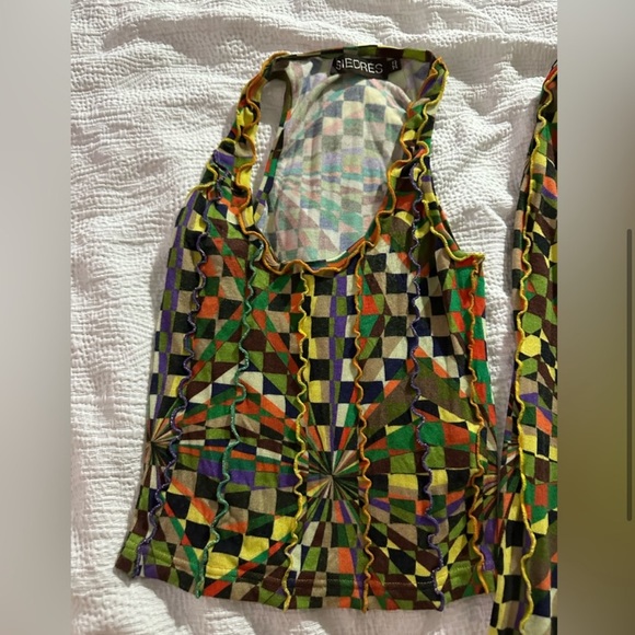 SIEDRES Kaleidoscope Top&Pants Set XS - Picture 5 of 8